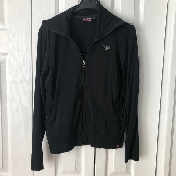 Esprit Jackets & Coats Black Cotton Esprit Jacket Never Worn Poshmark